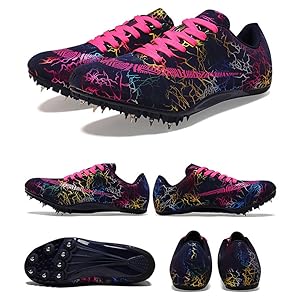 Amazon | [YERECDIL] 耐久性のある陸上競技用スパイクシューズ